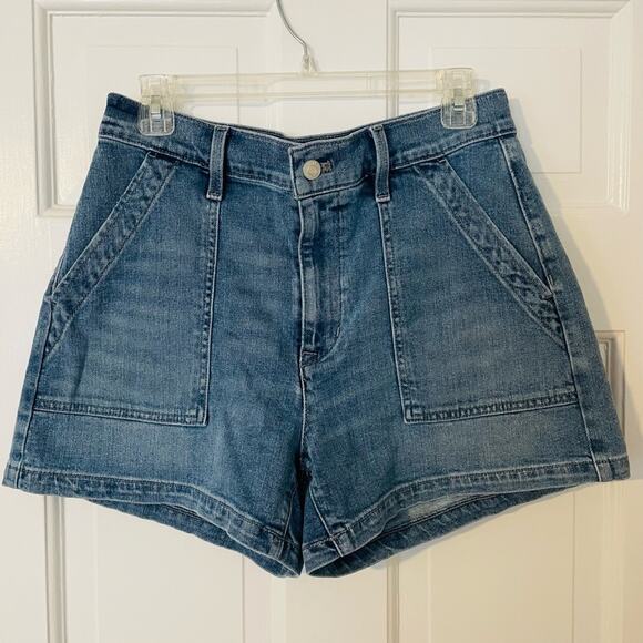J Crew Utility High Rise Denim Shorts - Picture 4 of 8